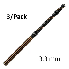 Alpen Hss Sprint Master  3.3Mm X3 Sleeved Din338 Alpen Drill Bit