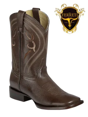 Bota Rodeo Ferreti para Caballero FLCR-1 Floter Café