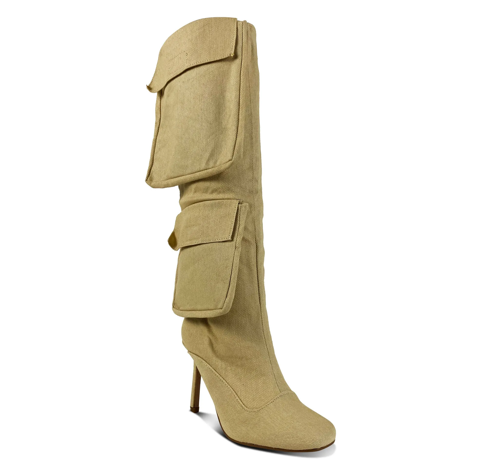 BOTAS SAVANNAH NUDE MEZCLILLA