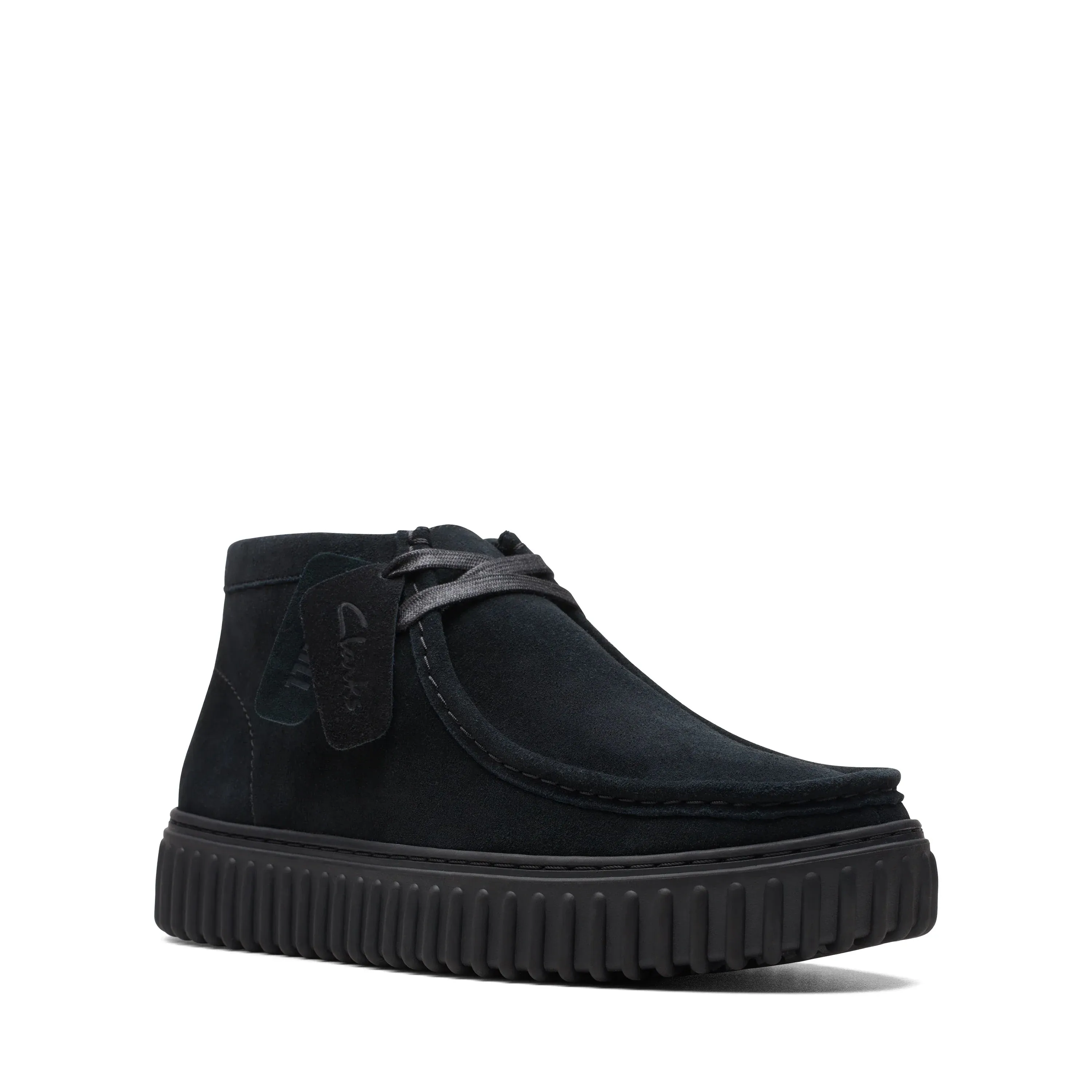 CLARKS | WALLABEE HOMBRE | TORHILL HI BLACK SUEDE | NEGRO