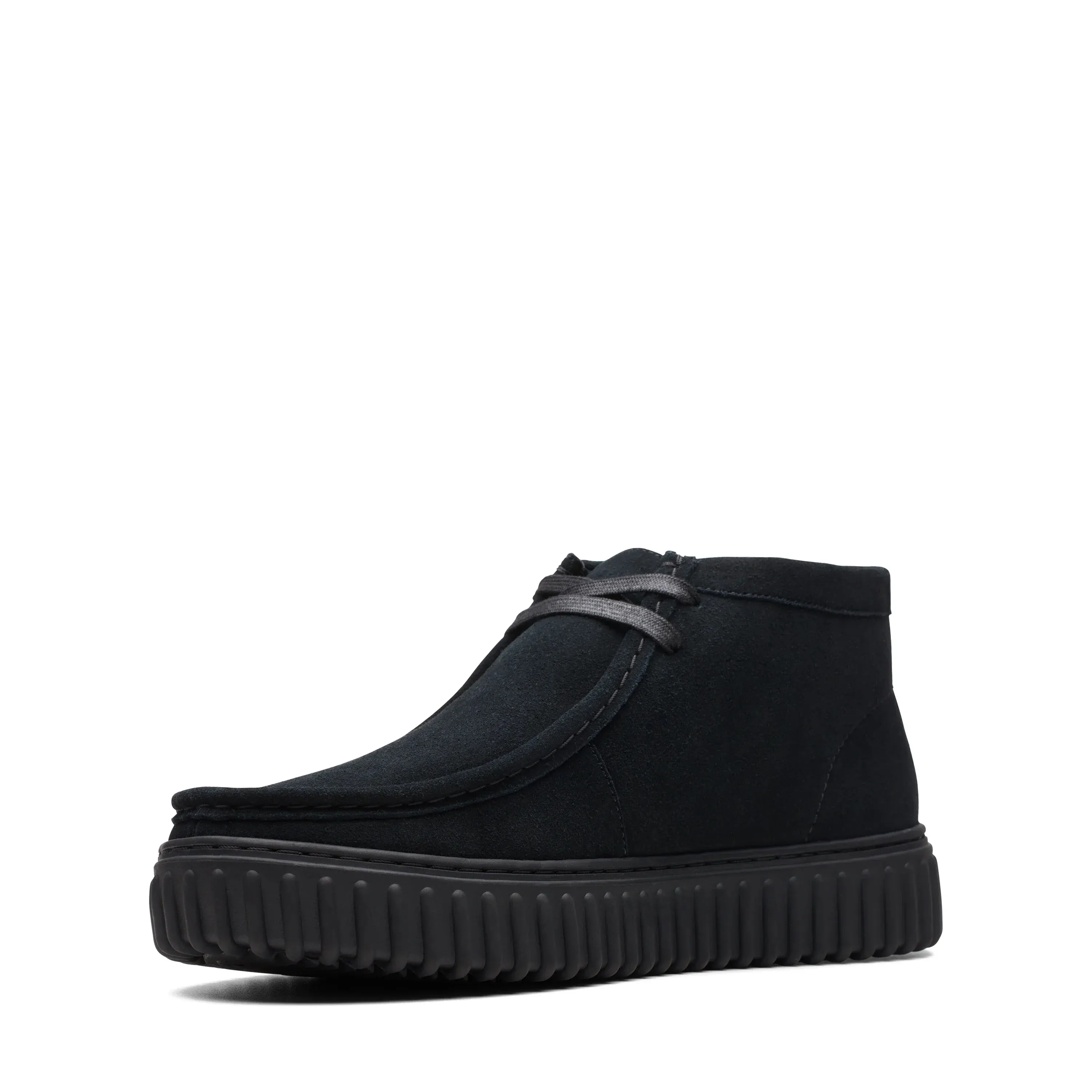 CLARKS | WALLABEE HOMBRE | TORHILL HI BLACK SUEDE | NEGRO