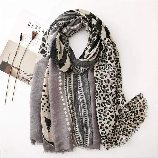 Fashion Animal Leopard Scarf