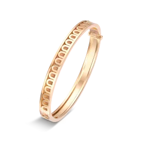 L'Arc de DAVIDOR Bangle PM, 18k Rose Gold with Satin Finish