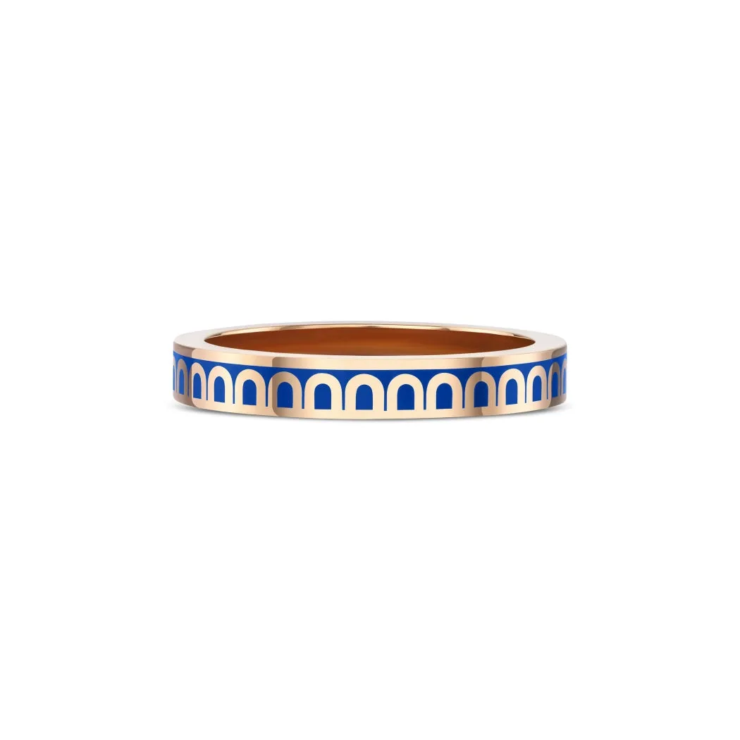 L'Arc de DAVIDOR Ring PM, 18k Rose Gold with Riviera Lacquered Ceramic