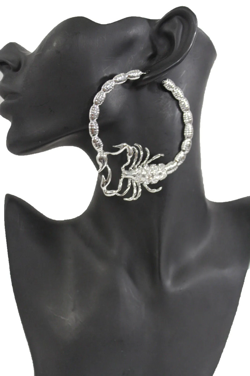 Large Scorpion Hoop Earrings