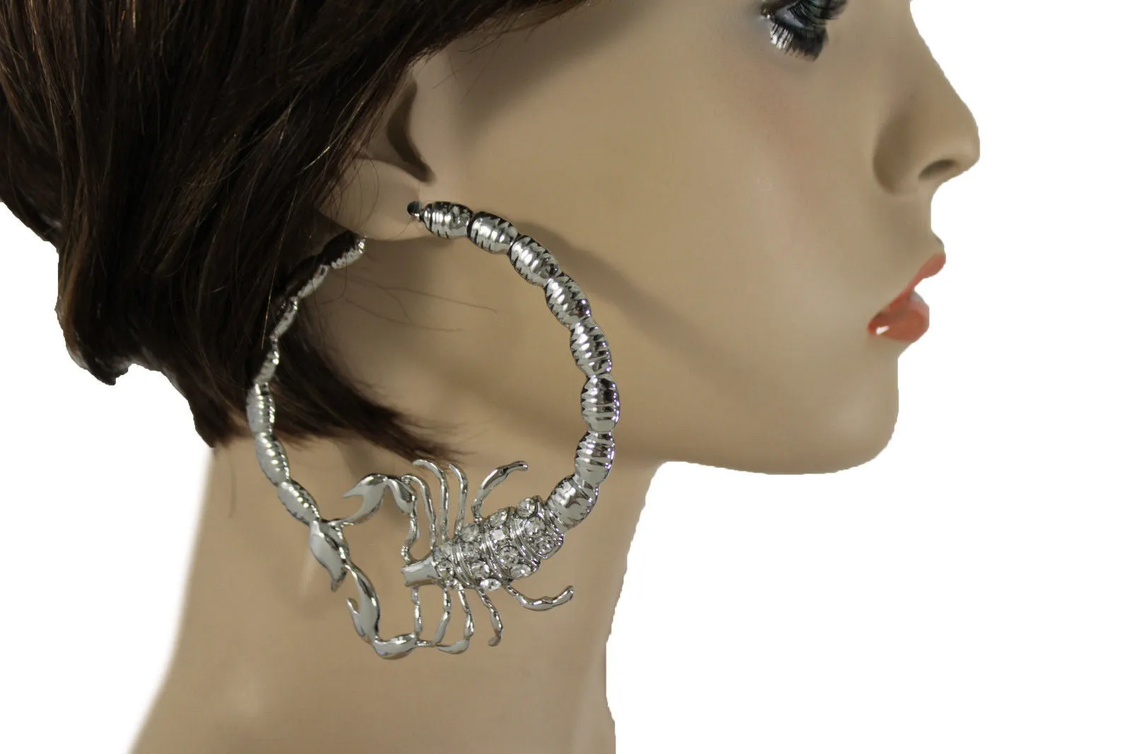 Large Scorpion Hoop Earrings