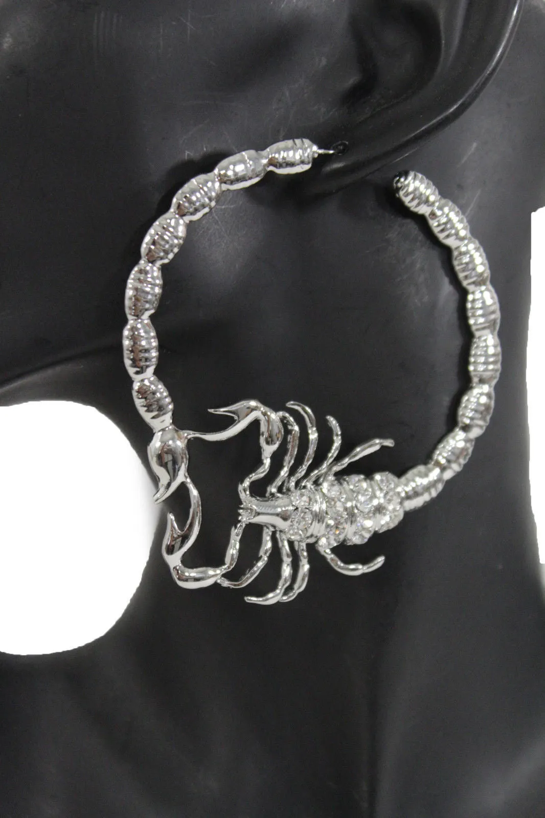 Large Scorpion Hoop Earrings