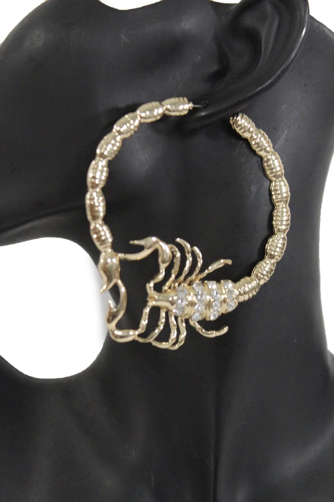 Large Scorpion Hoop Earrings