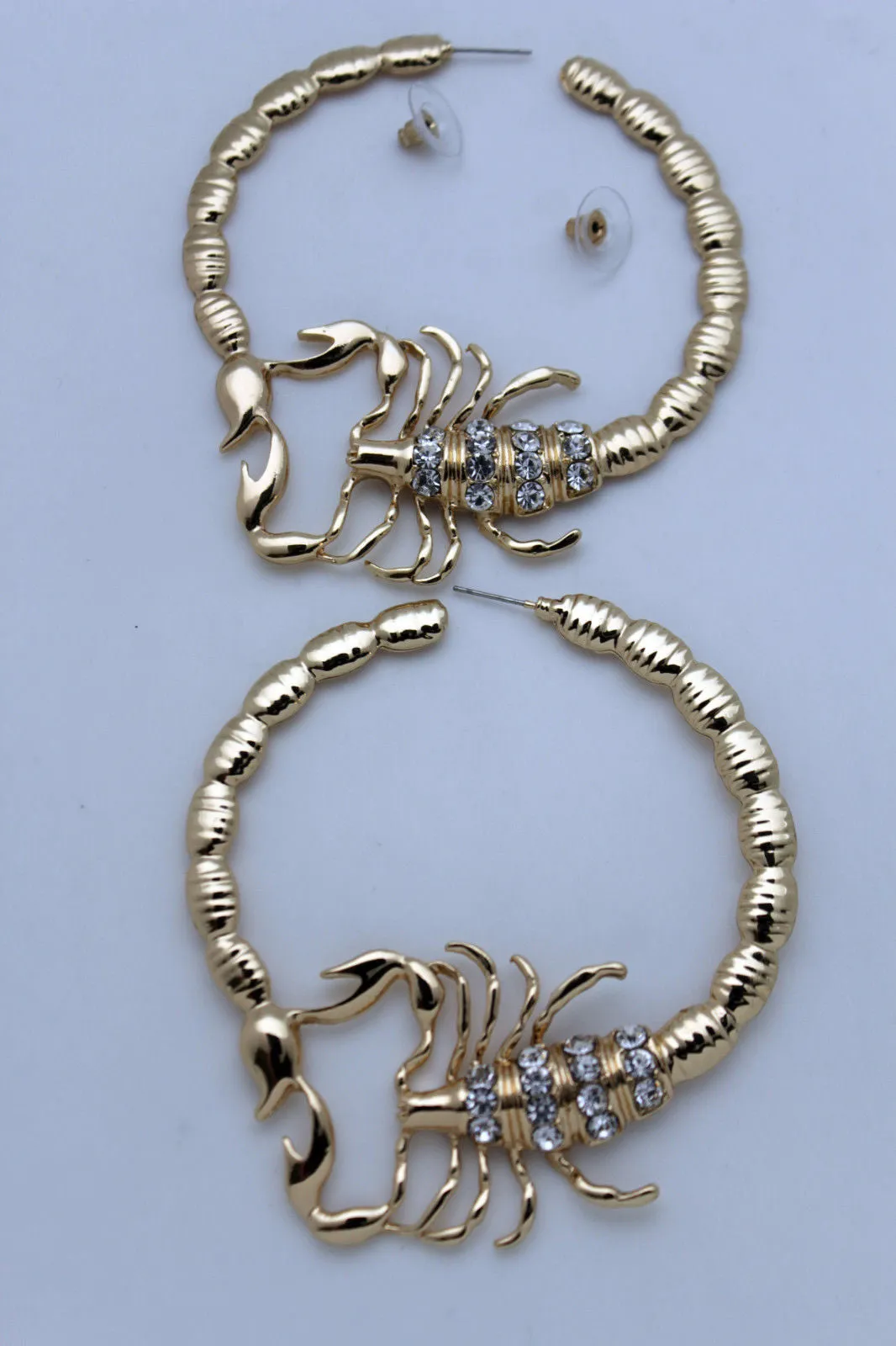 Large Scorpion Hoop Earrings