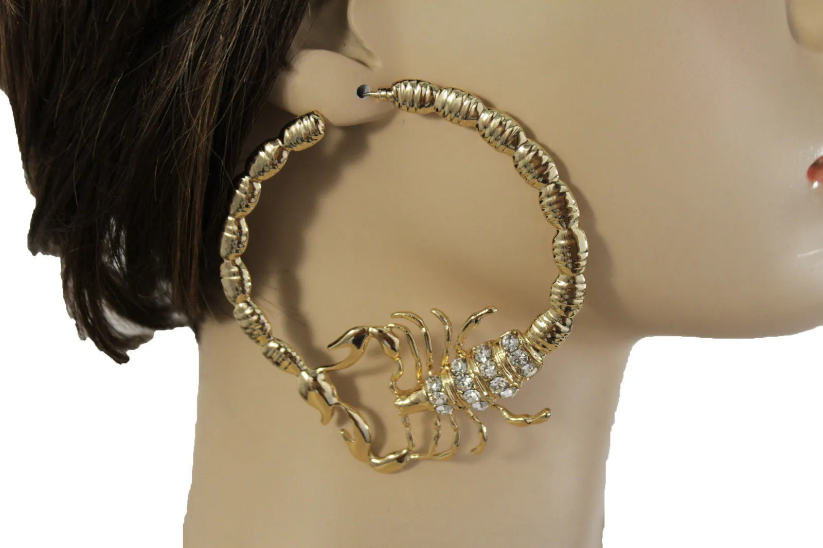 Large Scorpion Hoop Earrings