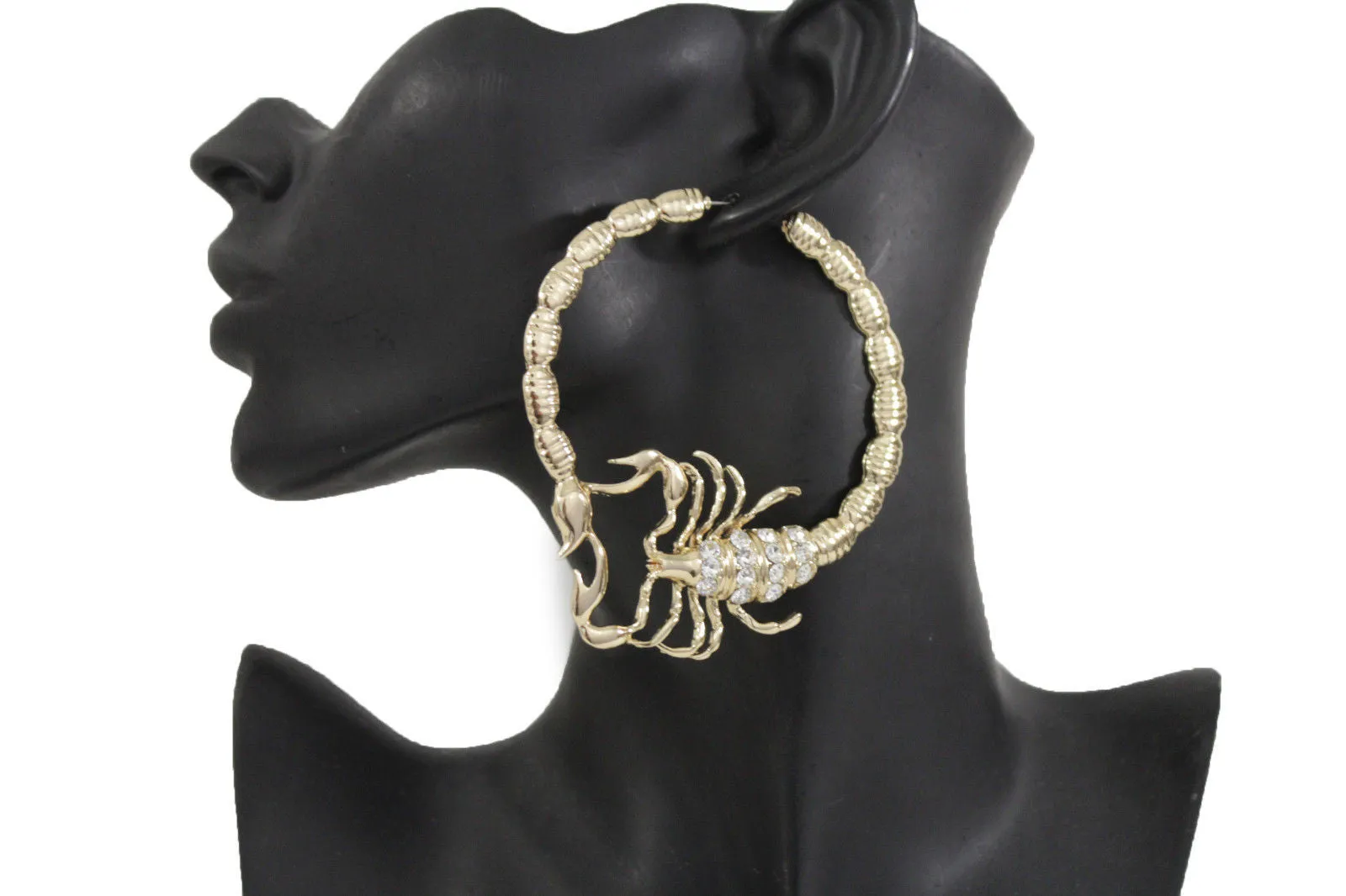 Large Scorpion Hoop Earrings