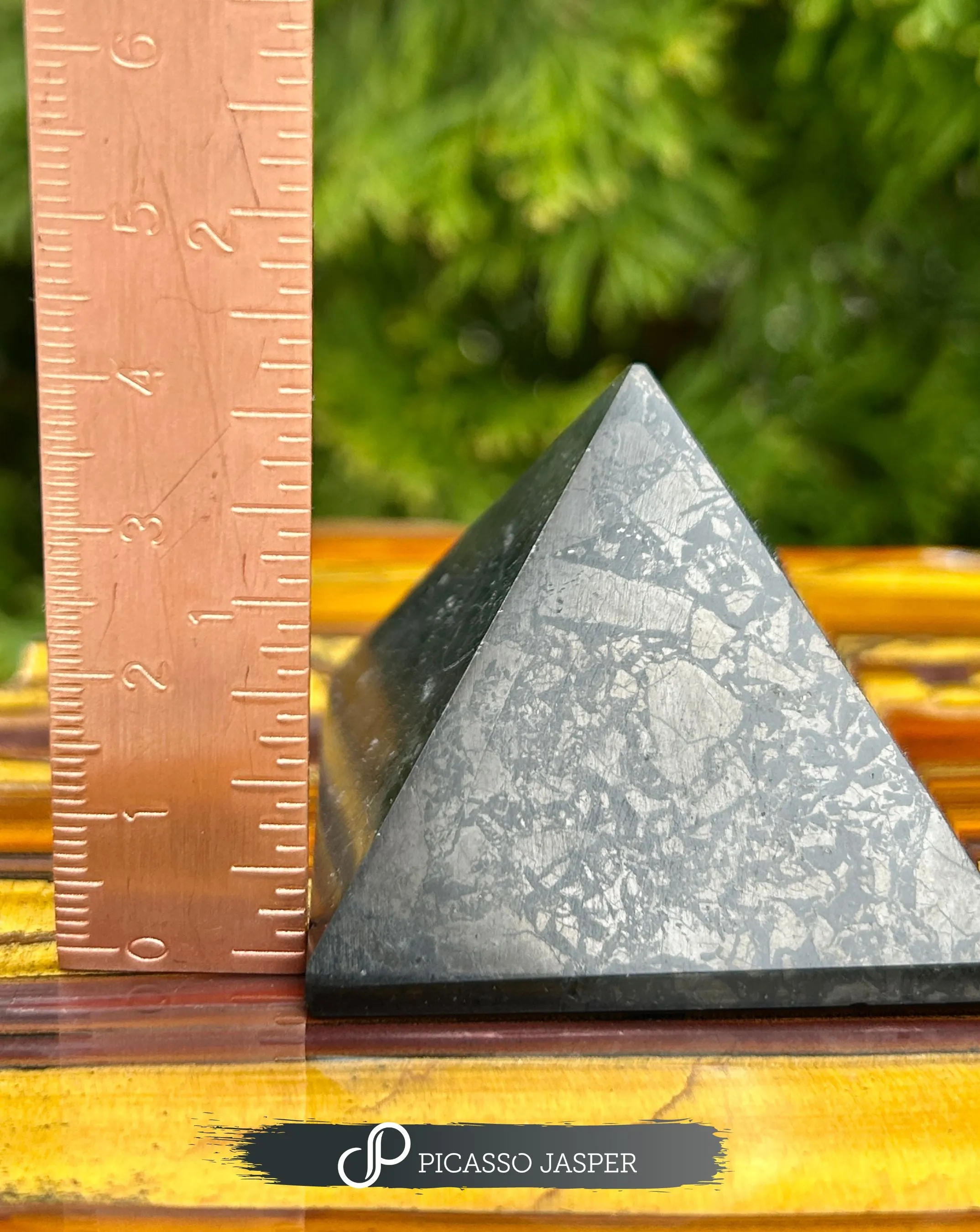 Shungite Pyramid, EMF Protective & Aura Cleanse