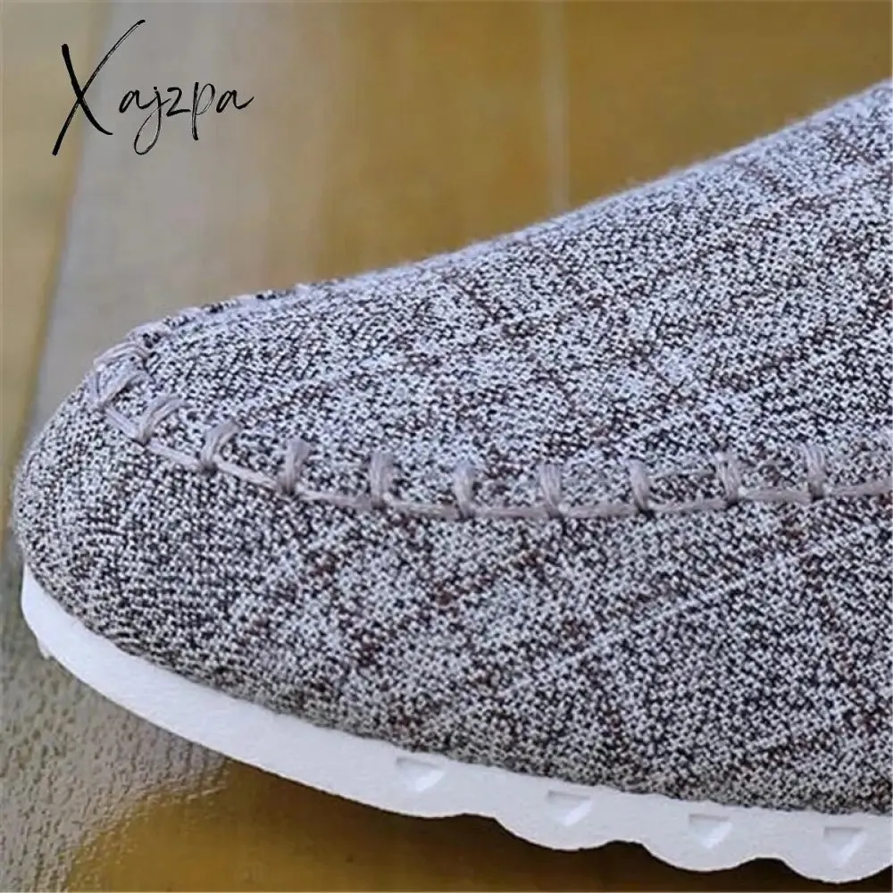 Xajzpa - Fashion Men Shoes Men Casual Shoes Spring Hot Sale Sweat-Absorbant Breathable Casual Sneakers Walking Canvas Men Driving Shoes