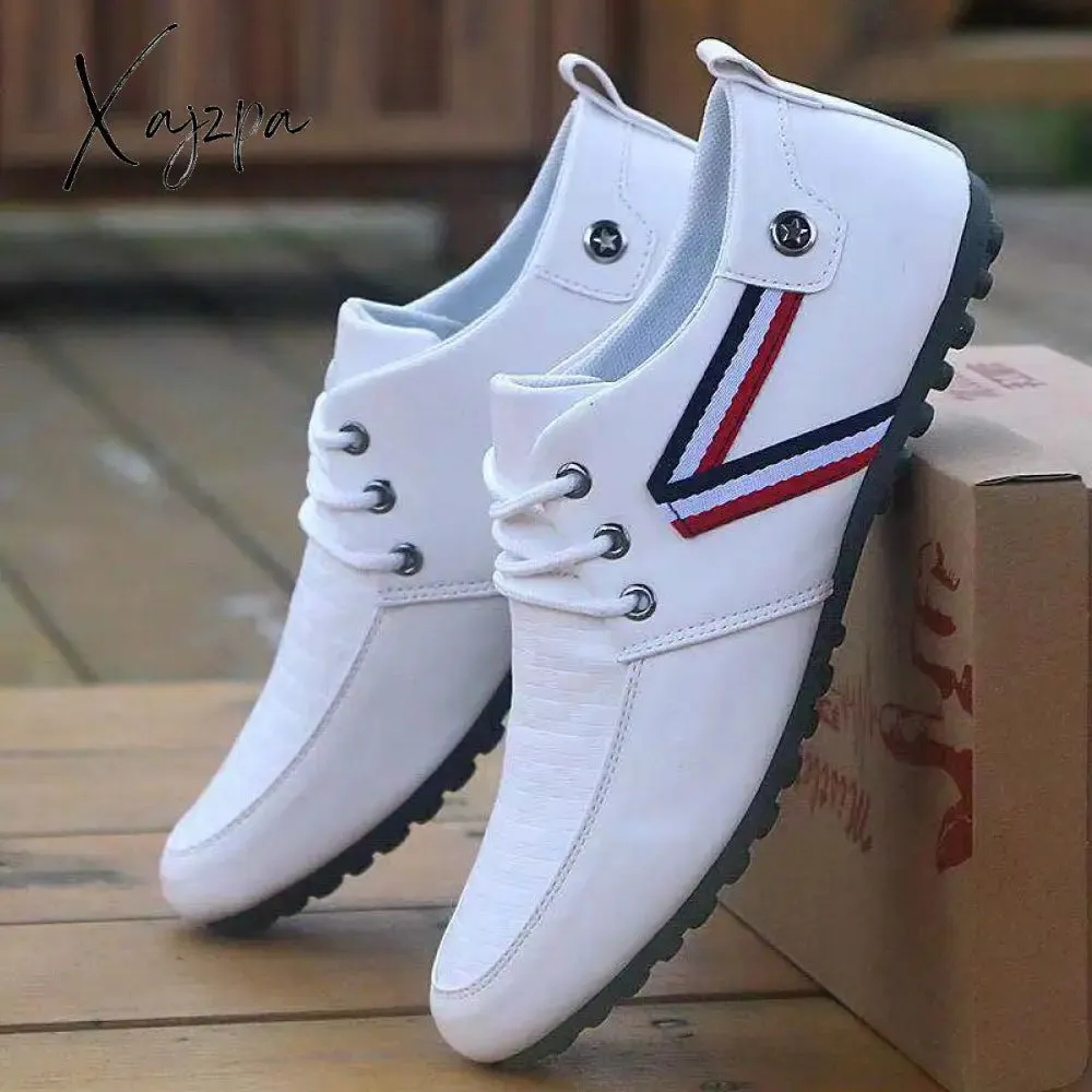 Xajzpa - Fashion Men Shoes Men Casual Shoes Spring Hot Sale Sweat-Absorbant Breathable Casual Sneakers Walking Canvas Men Driving Shoes